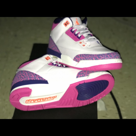 pink and purple 3s